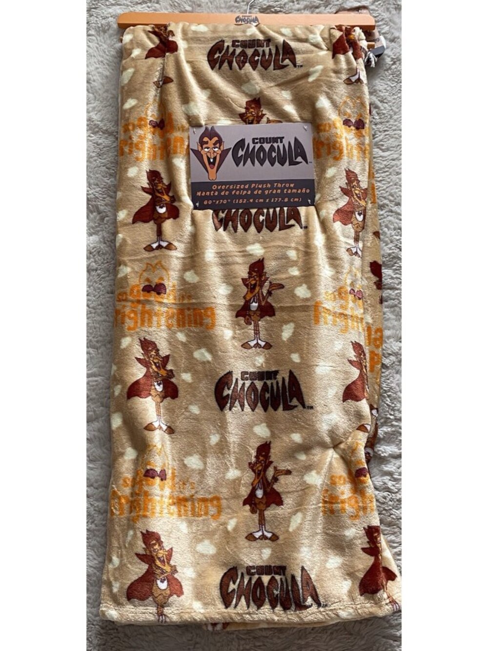 Count Chocula Oversized Plush Throw Blanket 60”‎ X 70” So Good It’s Frightening